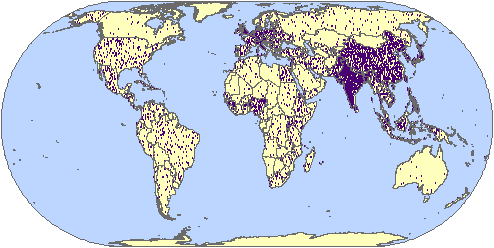 World population density