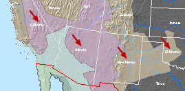 Map showing state names repositioned