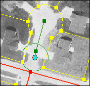 Example: snapping a street segment to a vertex