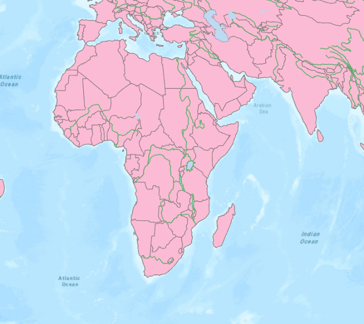 A map of Africa